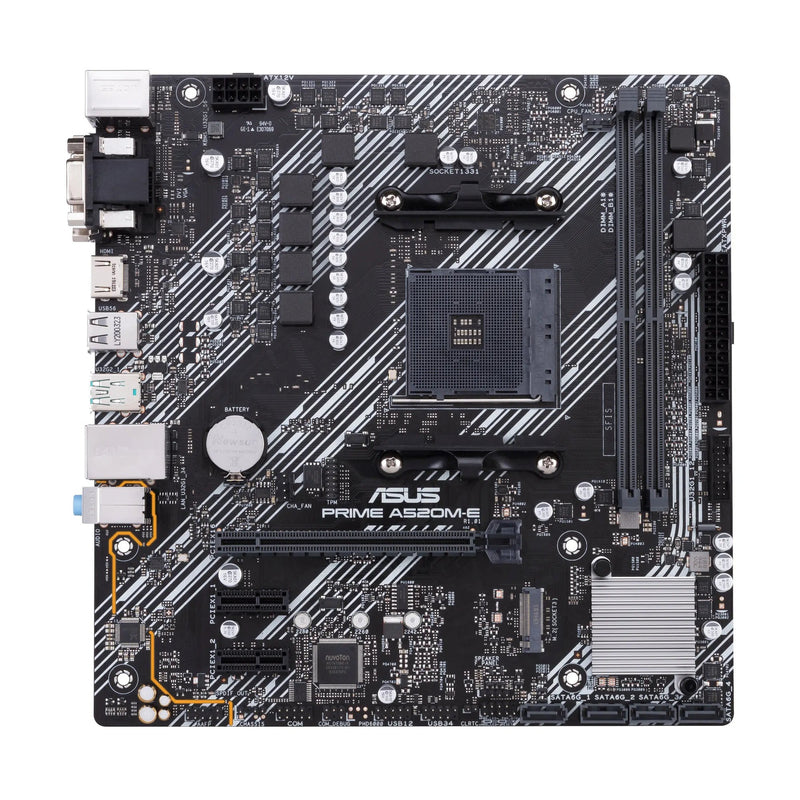 Amd A520 (ryzen Am4) Micro Atx Motherboard With M.2 Support; 1 Gb Ethernet; Hdmi/dvi/d-sub; Sata 6 Gbps; Usb 3.2 Gen 2 Type-a