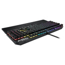 Asus Tuf Gaming K3 Rgb Mechanical Keyboard With N-Key Rollover Combination Media Keys Usb 2.0 Passthrough Aluminum-Alloy Top