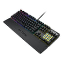 Asus Tuf Gaming K3 Rgb Mechanical Keyboard With N-Key Rollover Combination Media Keys Usb 2.0 Passthrough Aluminum-Alloy Top