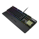 Asus Tuf Gaming K3 Rgb Mechanical Keyboard With N-Key Rollover Combination Media Keys Usb 2.0 Passthrough Aluminum-Alloy Top