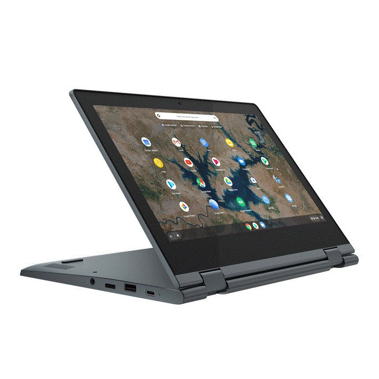 Lenovo Flex 3 11.6 Hd (1366x768) Touch Intel Celeron N45004gb Soldered Lpddr4x-2933 128gb Emmc 5.1 On Systemboard Integrated Intel Uhd Graphics 11ac 2x2 + Bt5.0 Camera 720p Stereo Speakers 2w X2 No Pen Chrome Os 1 Year Depot Warranty Arctic Grey