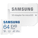 SAMSUNG EVO PLUS MICROSDXC 64GB 10YR WARRANTY