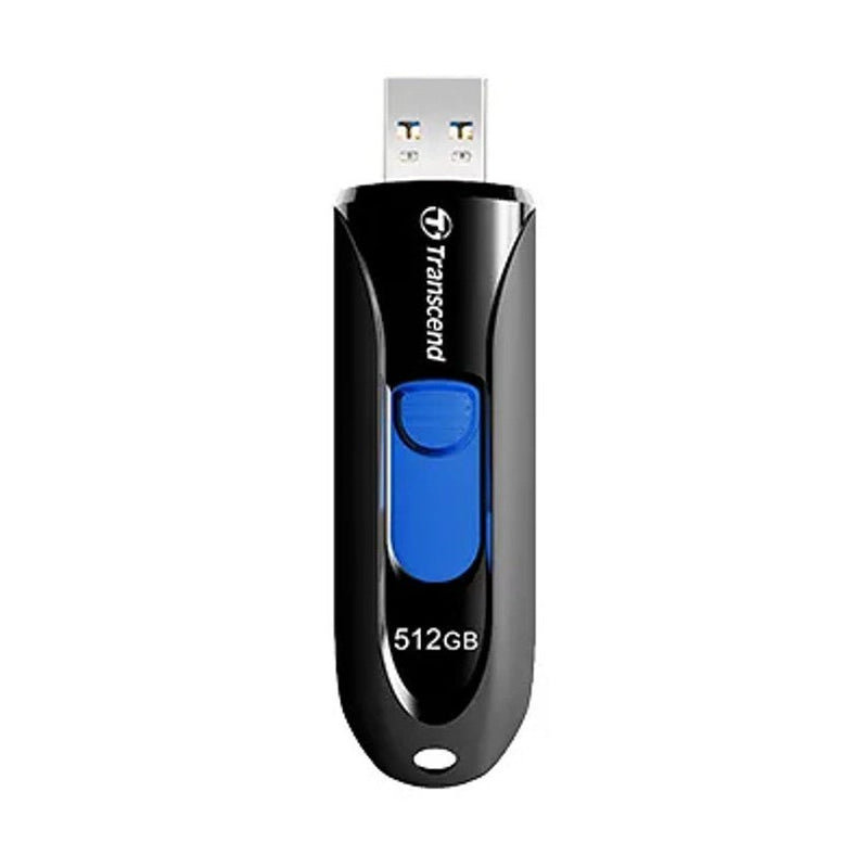 Transcend 512Gb Jf790 Usb3.1 Gen 1 Capless Flash Drive - Black And Blue