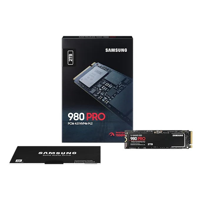 Samsung Components Samsung 980 Pro 2 Tb Nvme Ssd - Read Speed Up To 7000 Mb S Write Speed To Up 5100 Mb S Random Read Up To 1000000 Iops Random