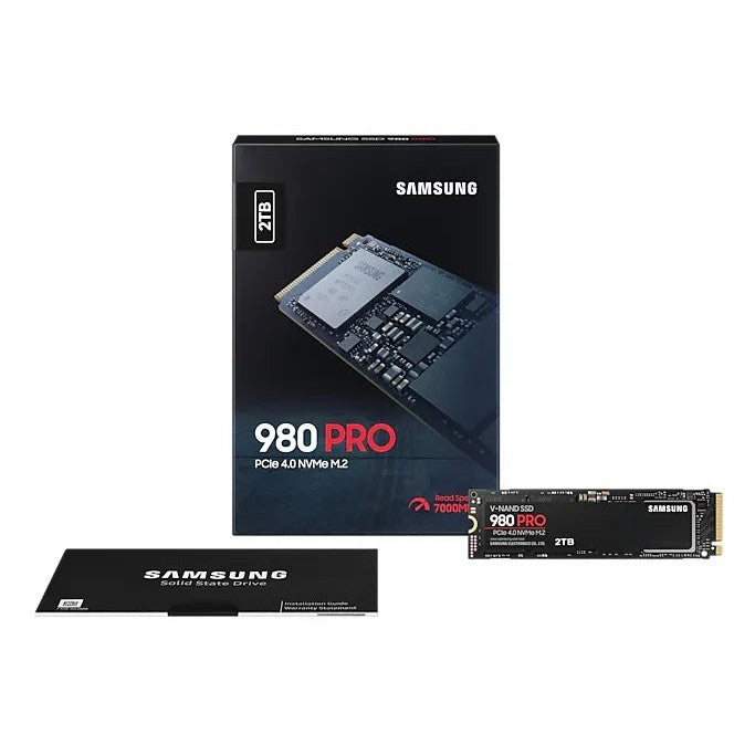 Samsung Components Samsung 980 Pro 2 Tb Nvme Ssd - Read Speed Up To 7000 Mb S Write Speed To Up 5100 Mb S Random Read Up To 1000000 Iops Random