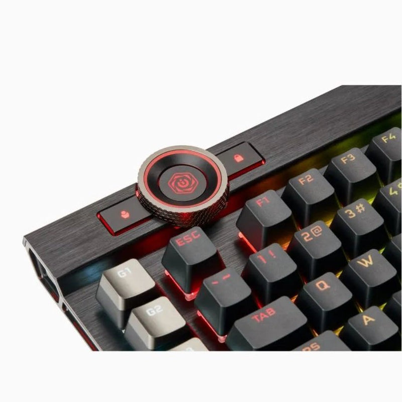 Corsair K100 Rgb Mechanical Wired Cherry Mx Speed Switch Keyboard With Rgb Backlighting – Black.