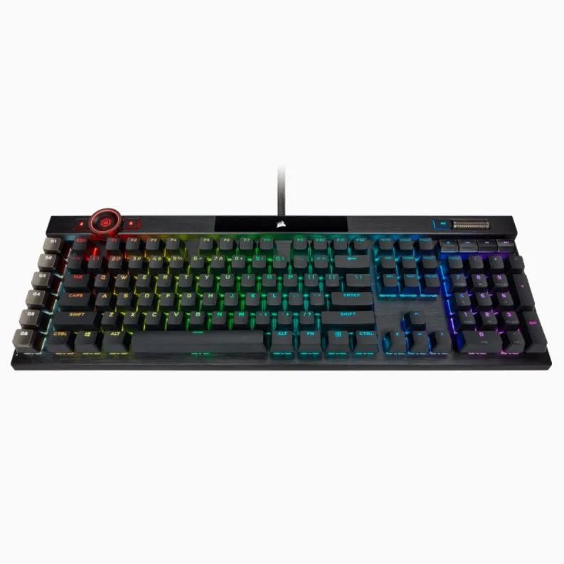 Corsair K100 Rgb Mechanical Wired Cherry Mx Speed Switch Keyboard With Rgb Backlighting – Black.