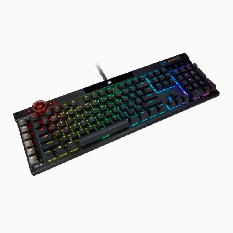 Corsair K100 Rgb Mechanical Wired Cherry Mx Speed Switch Keyboard With Rgb Backlighting – Black.