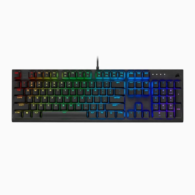 Corsair K60 Rgb Pro Mechanical Gaming Keyboard Backlit Rgb Led Cherry Viola Keyswitches Black