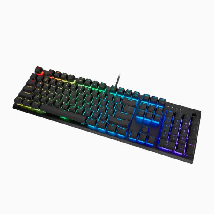 Corsair K60 Rgb Pro Mechanical Gaming Keyboard Backlit Rgb Led Cherry Viola Keyswitches Black