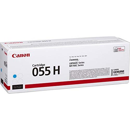 Canon 055H Cyan Toner -For Lbp663Cdw Lbp664Cx Mf742Cdw Mf744Cdw Mf746Cx - Yield 5 900.