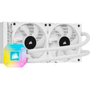 Corsair Icue H100I Elite Capellix 240Mm Liquid Cpu Cooler - White