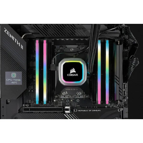 Corsair Vengeance® Rgb Pro Sl 32Gb (2 X 16Gb) Ddr4 Dram 3600Mhz C18 Memory Kit 18-22-22-42 1.35 Black
