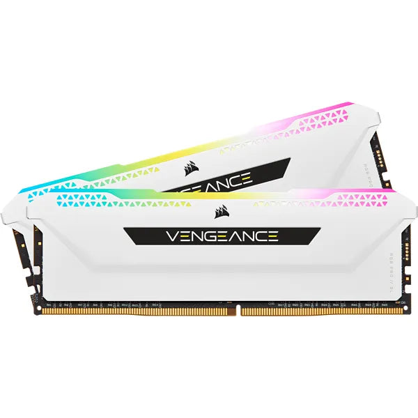 Corsair Vengeance® Rgb Pro Sl 16Gb (2 X 8Gb) Ddr4 Dram 3200Mhz C16 Memory Kit 18-22-22-42 1.35 White