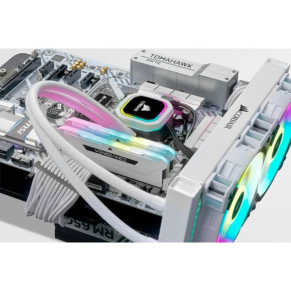 Corsair Vengeance® Rgb Pro Sl 16Gb (2 X 8Gb) Ddr4 Dram 3200Mhz C16 Memory Kit 18-22-22-42 1.35 White