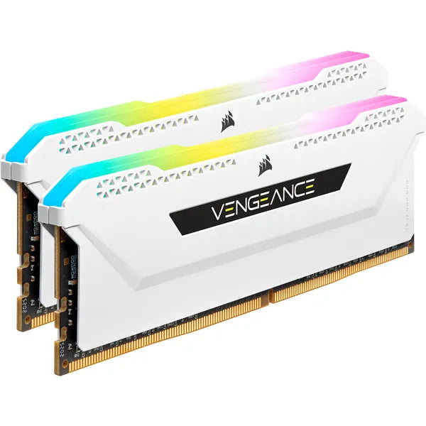 Corsair Vengeance® Rgb Pro Sl 16Gb (2 X 8Gb) Ddr4 Dram 3200Mhz C16 Memory Kit 18-22-22-42 1.35 White