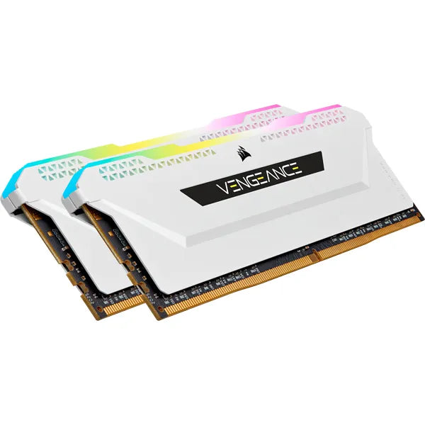 Corsair Vengeance® Rgb Pro Sl 16Gb (2 X 8Gb) Ddr4 Dram 3200Mhz C16 Memory Kit 18-22-22-42 1.35 White