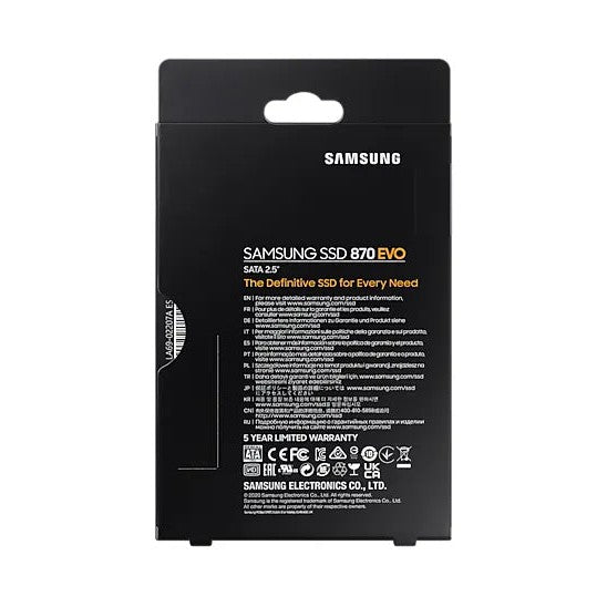 Samsung 870 Evo 4Tb Sataiiii Ssd Read Speed Up To 560 Mb S Write Speed Up To 530 Mb S Random Read Max 98000 Iops Mkx Controlle