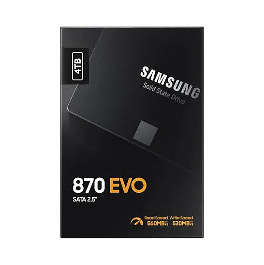 Samsung 870 Evo 4Tb Sataiiii Ssd Read Speed Up To 560 Mb S Write Speed Up To 530 Mb S Random Read Max 98000 Iops Mkx Controlle