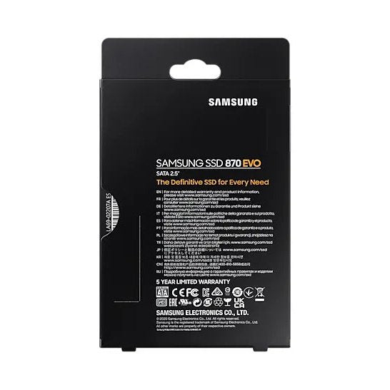 Samsung 870 Evo 4Tb Sataiiii Ssd Read Speed Up To 560 Mb S Write Speed Up To 530 Mb S Random Read Max 98000 Iops Mkx Controlle