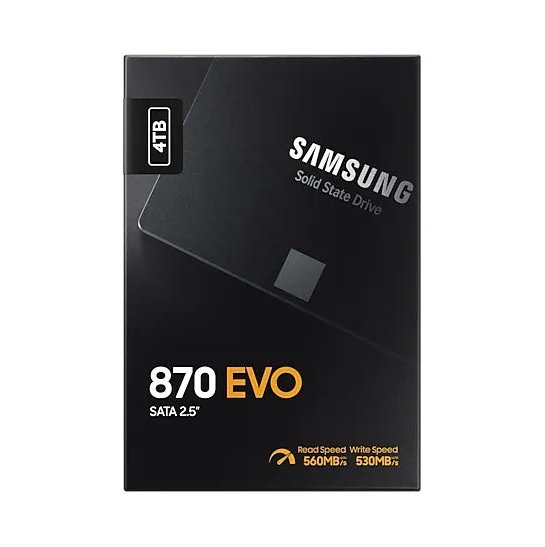 Samsung 870 Evo 4Tb Sataiiii Ssd Read Speed Up To 560 Mb S Write Speed Up To 530 Mb S Random Read Max 98000 Iops Mkx Controlle