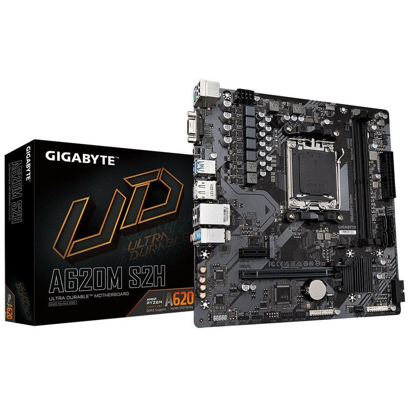 Gigabyte Amd A620 Chipset For Amd Am5; 2X Dual Ddr5; 1X M2; 1X Hdmi; Dp; Vga