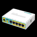 Mikrotik Hex Poe Lite - Desktop Poe Router With 5 10 100 Lan Ports And 1 Usb Port