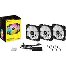 Corsair Sp120 Rgb Elite 120Mm Rgb Led Fan With Airguide Triple Pack With Lighting Node Core