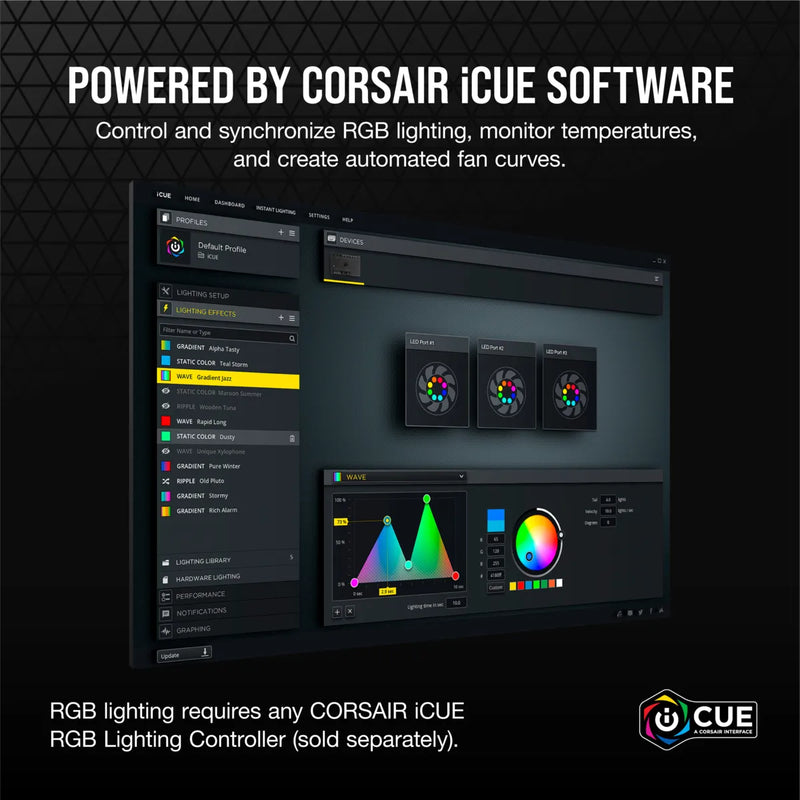 Corsair Sp140 Rgb Elite 140Mm Rgb Led Fan - Single Pack