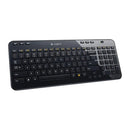 Logitech Wireless Keyboard K360 (Charcoal) Unifying Usb Receiver 12 Programmable F Keys 6 Hot Keys 20% Smaller In Size Compared