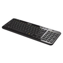 Logitech Wireless Keyboard K360 (Charcoal) Unifying Usb Receiver 12 Programmable F Keys 6 Hot Keys 20% Smaller In Size Compared