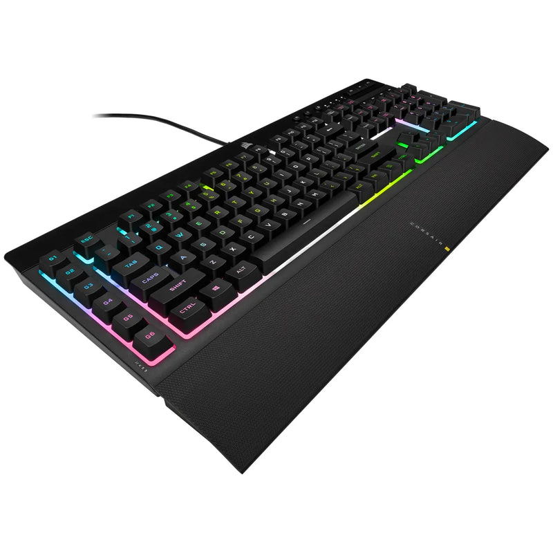 Corsair K55 Rgb Pro Xt Gaming Keyboard; Backlit Rgb Led; Black