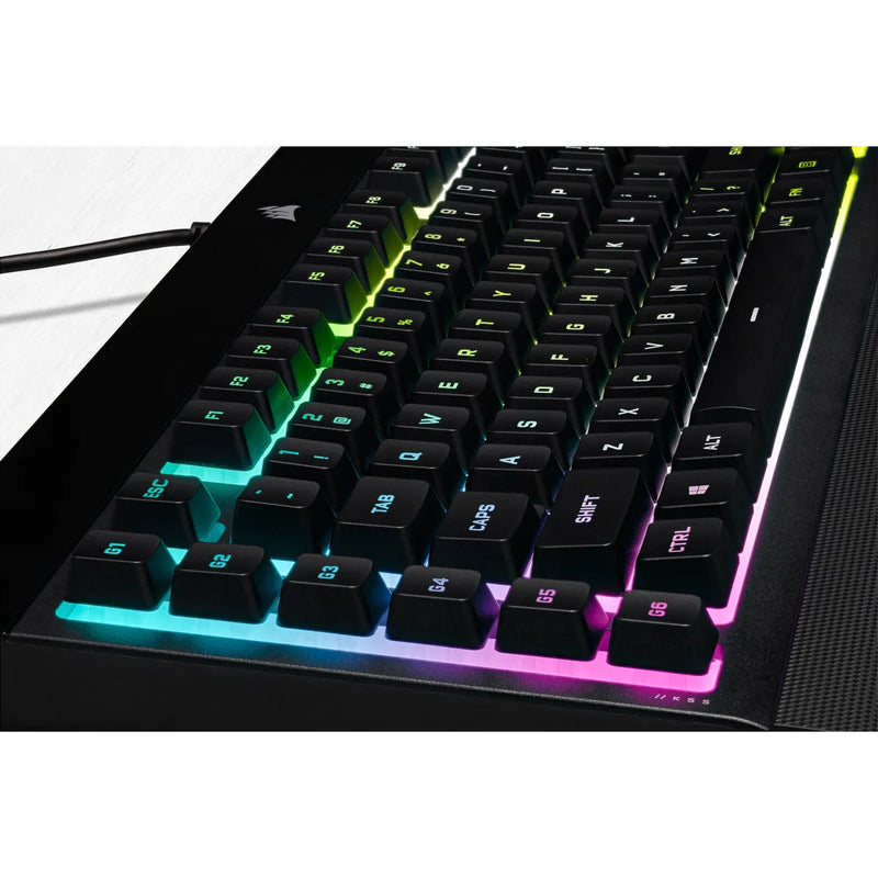 Corsair K55 Rgb Pro Xt Gaming Keyboard; Backlit Rgb Led; Black