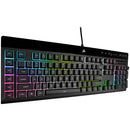 Corsair K55 Rgb Pro Xt Gaming Keyboard; Backlit Rgb Led; Black