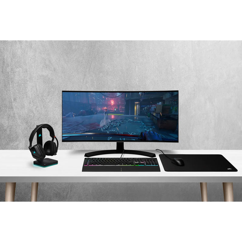 Corsair K55 Rgb Pro Xt Gaming Keyboard; Backlit Rgb Led; Black