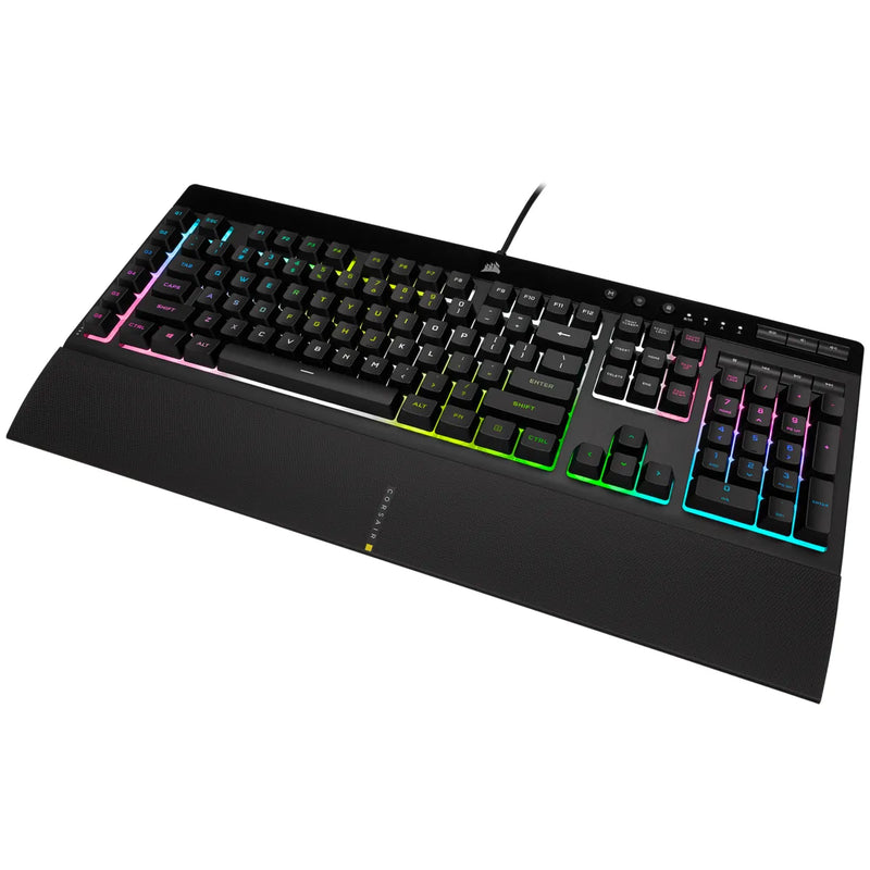 Corsair K55 Rgb Pro Xt Gaming Keyboard; Backlit Rgb Led; Black