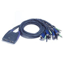 Aten 12m USB & VGA & Audio Cable 09M 4-Port KVM Switch
