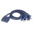 Aten 12m USB & VGA & Audio Cable 09M 4-Port KVM Switch