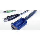 Aten 12m USB & VGA & Audio Cable 09M 4-Port KVM Switch