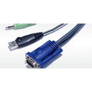 Aten 12m USB & VGA & Audio Cable 09M 4-Port KVM Switch