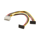 Lindy Molex Male To 2X Sata Female Splitter