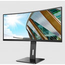 Aoc Cu34p2a 21:9 Curved Va Monitor; 3440 X 1440; 100hz;1ms Response; Height Adjust; Hdmi; Dp; Usb 3.2 Hub; Swivel; Speakers