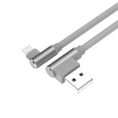 Unitek 1M L-Shape Usb A-Male To Lightning Cable (C14055Gy)