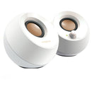 Rct 2.0 Usb-Powered Desktop Speakers;  4.4W Rms; Freq-50Hz To 20Khz; Passive Radiators; 45° Elevated Drivers; 3.5Mm Stereo Jack; Whi