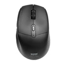Port Wireless Rechargeable 1600Dpi 5 Button Bluetooth Mouse - Black