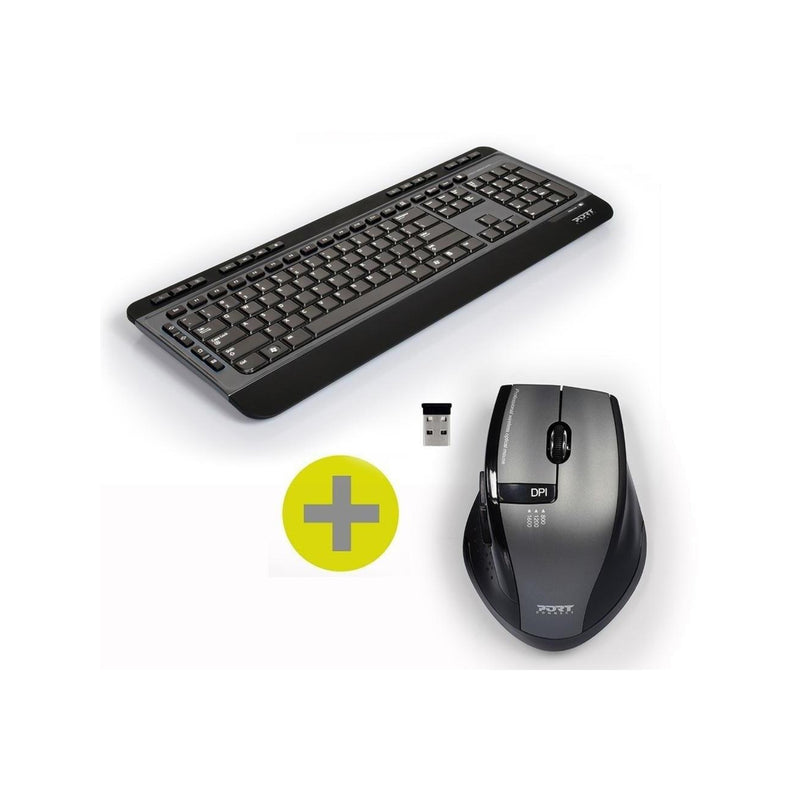 Port Wireless - Keyboard And Mouse - Combo - Us Layout