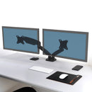 Port Monitor Arm Vesa Dual Screen - Black