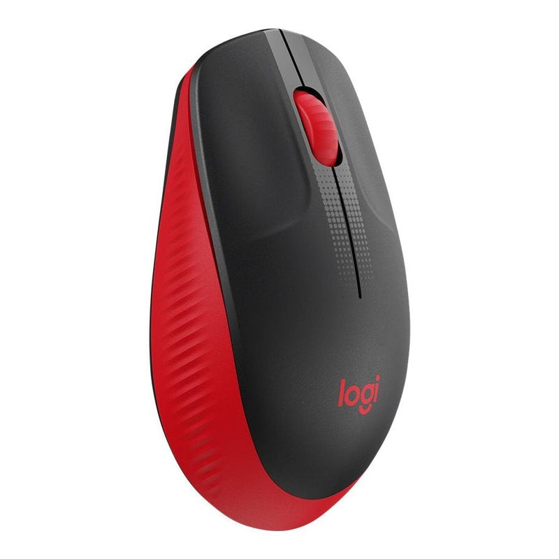 Logitech M190 Full-Size Wireless Mouse - Red - 2.4Ghz - N A - Emea - M190