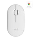 Logitech Pebble M350 Wireless Mouse - Off-White - 2.4Ghz Bt - N A - Emea - Closed Box