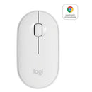 Logitech Pebble M350 Wireless Mouse - Off-White - 2.4Ghz Bt - N A - Emea - Closed Box